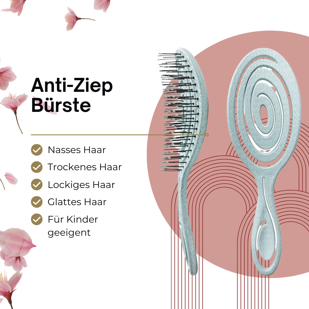 Bürste ohne Ziepen / schmerzfreies Kämmen (3er Set)